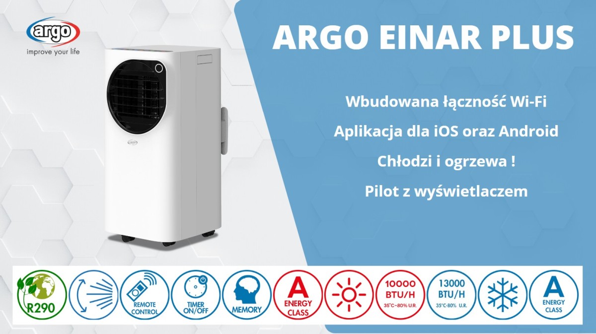 Klimatyzator przenośny Argo EINAR - charakterystyka
