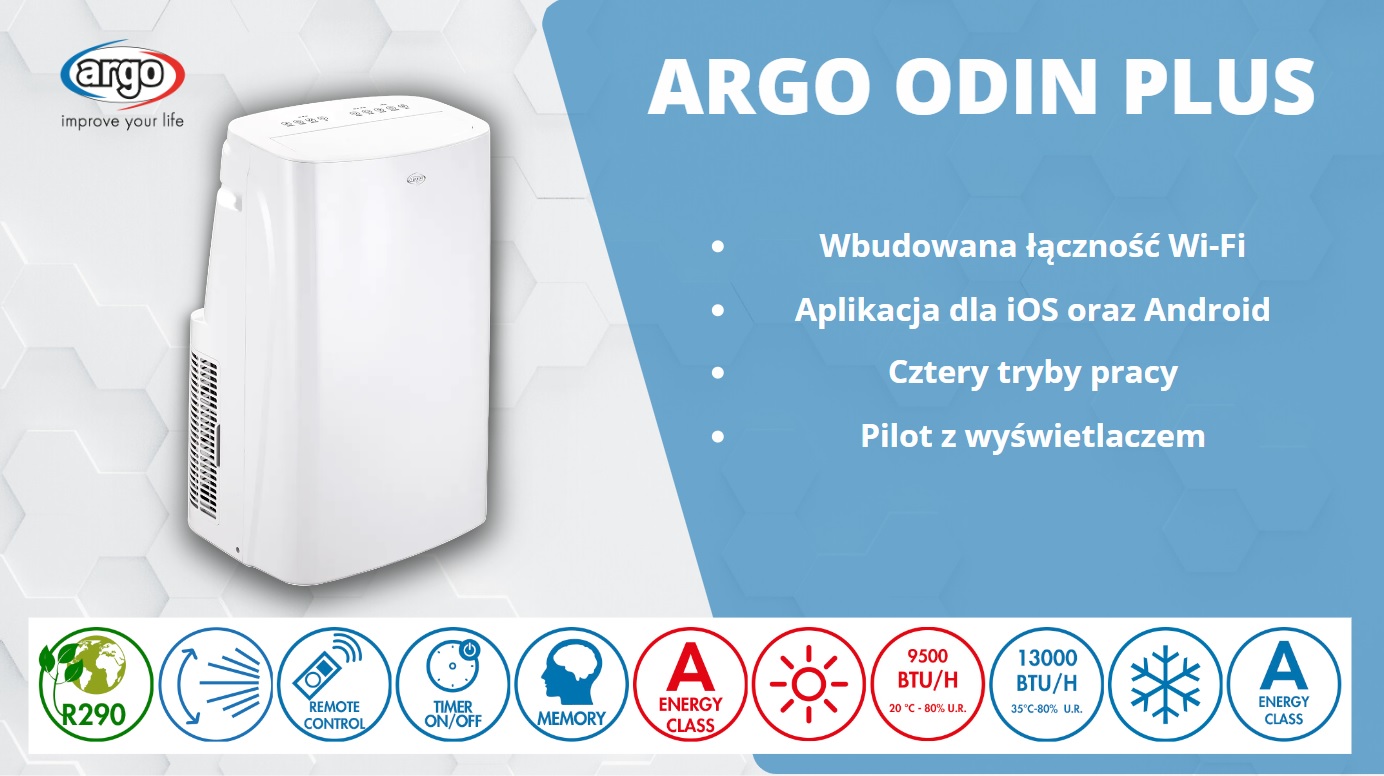 Klimatyzator przenośny Argo Odin Plus - charakterystyka