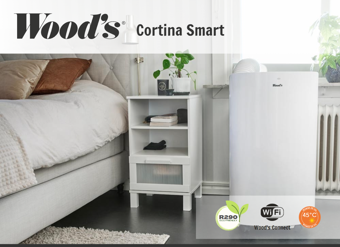 Klimatyzator przenośny Wood's CORTINA SMART Klimatyzator przenośny Woods Cortina Smart