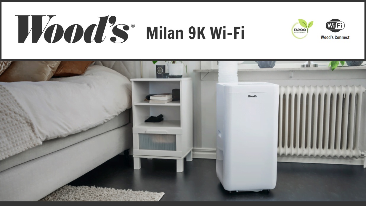 Klimatyzator przenośny Woods Milan 9K WiFi