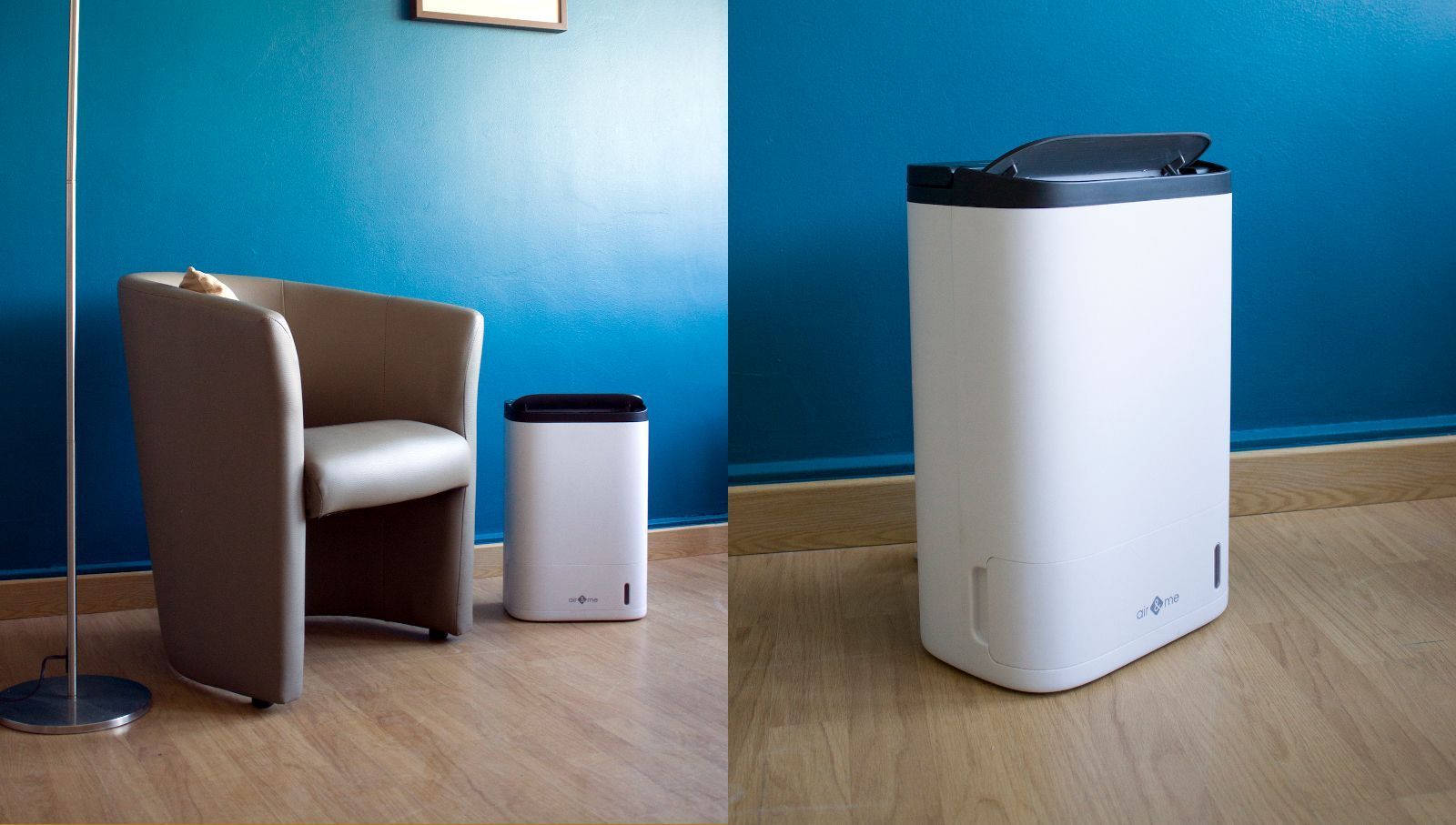 Osuszacz powietrza adsorpcyjny Air&Me Evel pięknie wygląda w domu