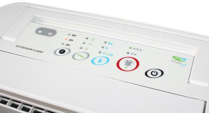 wygodny panel sterowania - osuszacz powietrza adsorpcyjny Ecoair DD3 Classic