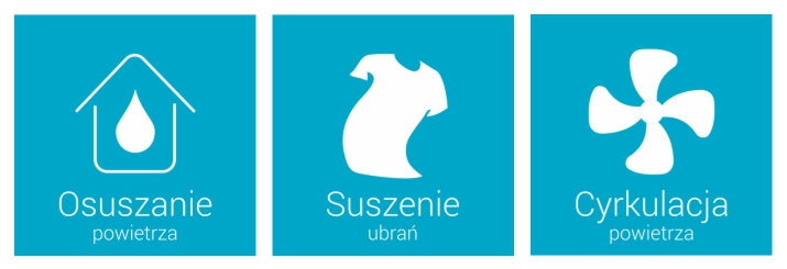 Osuszacz powietrza warmtec ODT-20 tryby pracy