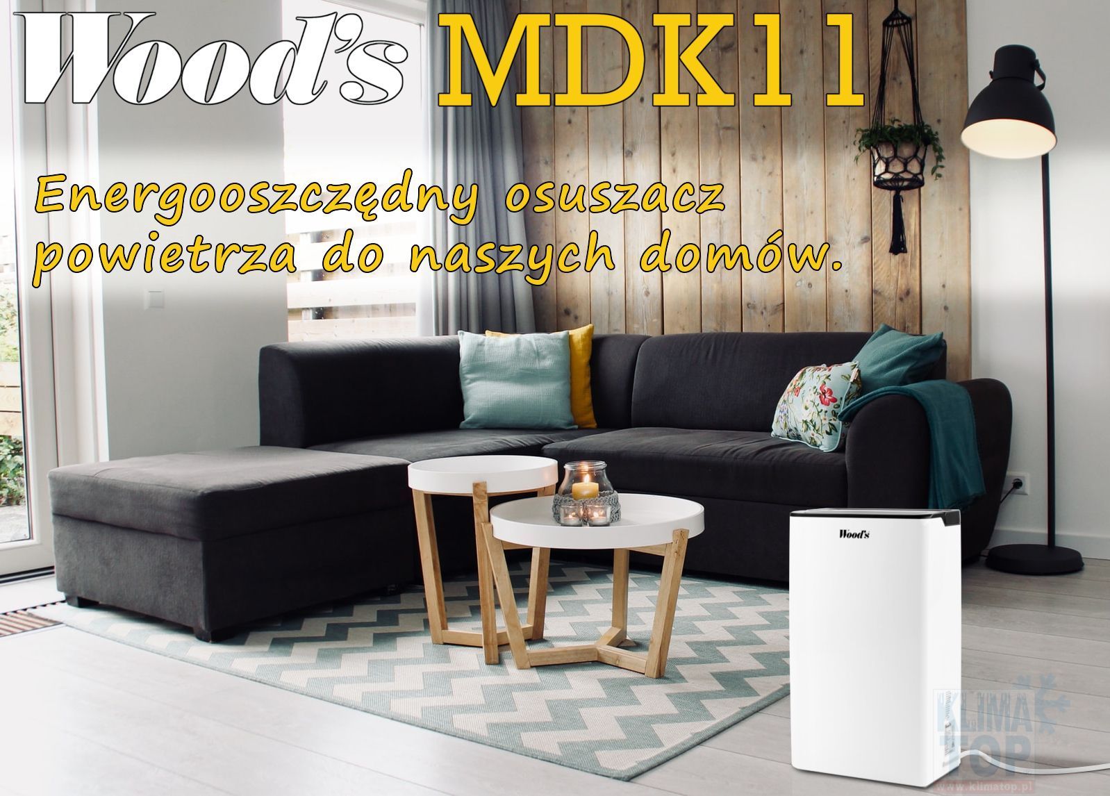 osuszacz powietrza Wood's MDK 11 osusza mieszkania