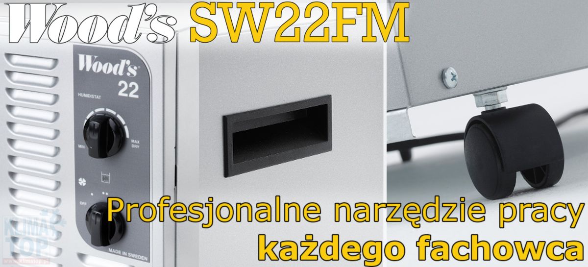 Budowlany osuszacz powietrza Woods SW 22 FM