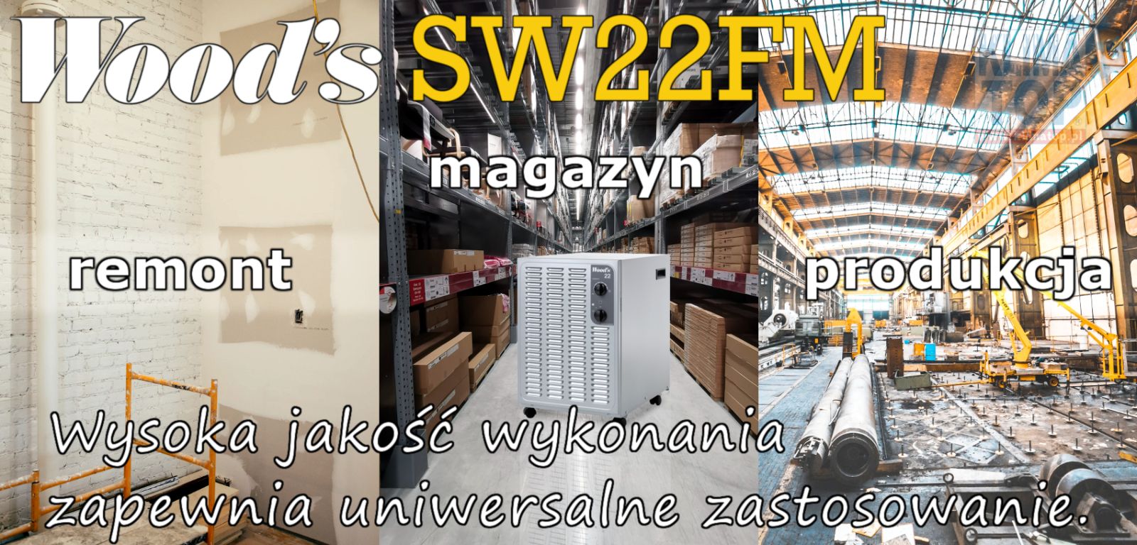 Woods SW 22 FM uniwersalny osuszacz powietrza
