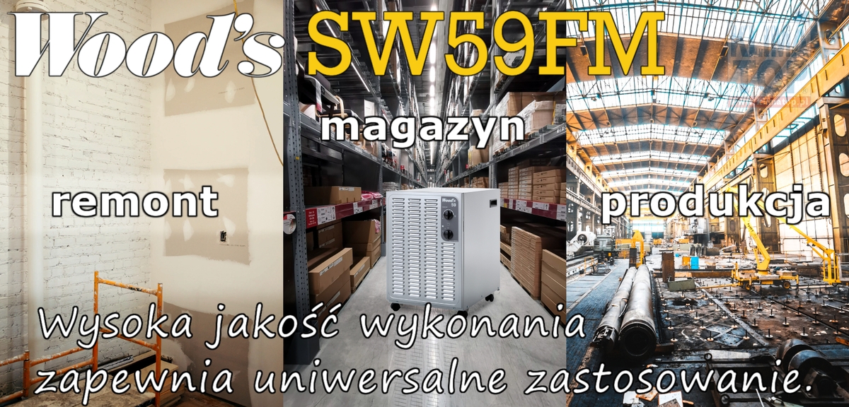 Woods SW59FM uniwersalny osuszacz powietrza