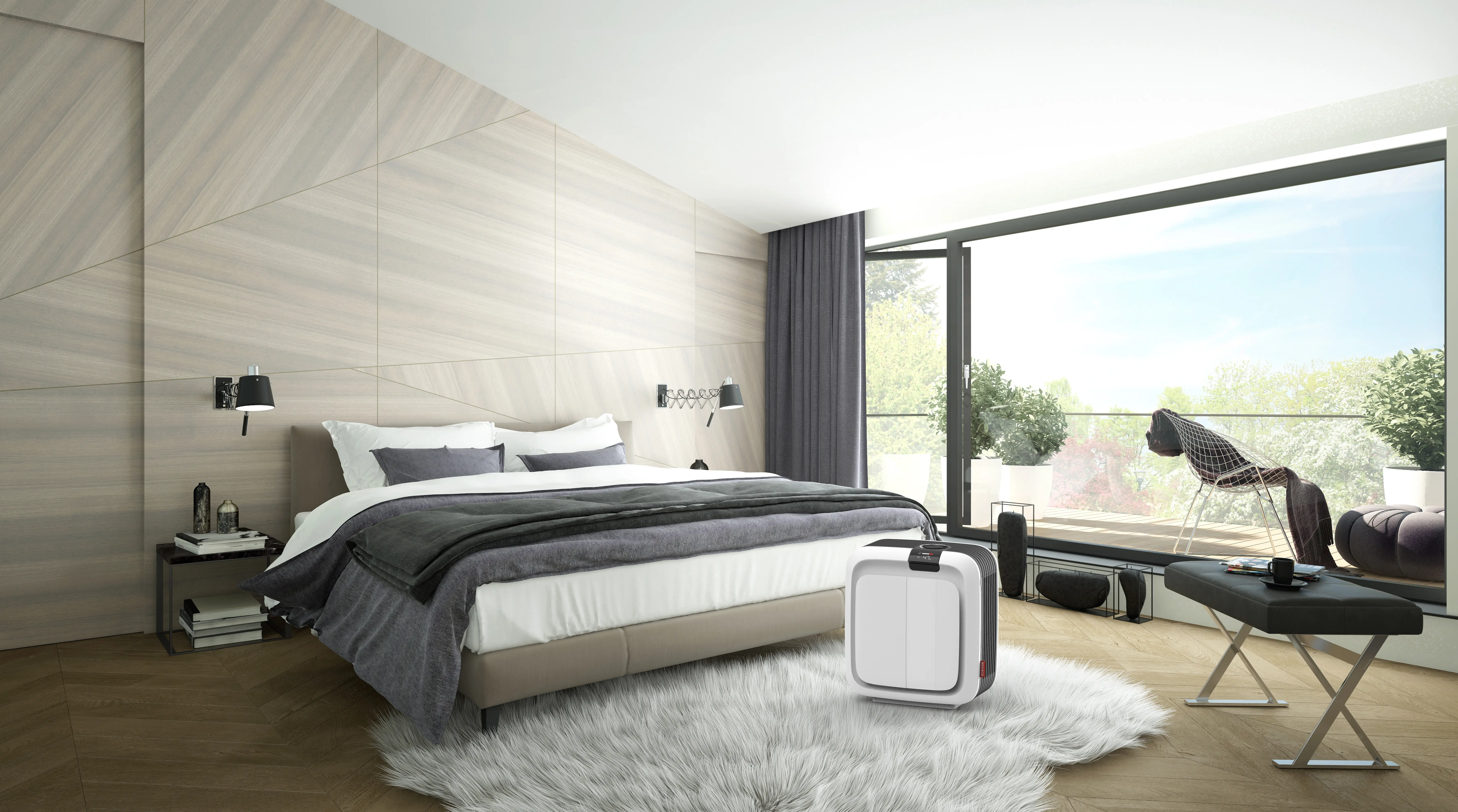 Oczyszczacz i nawilżacz powietrza hybrydowy Boneco HYBRID H700 - aranżacja