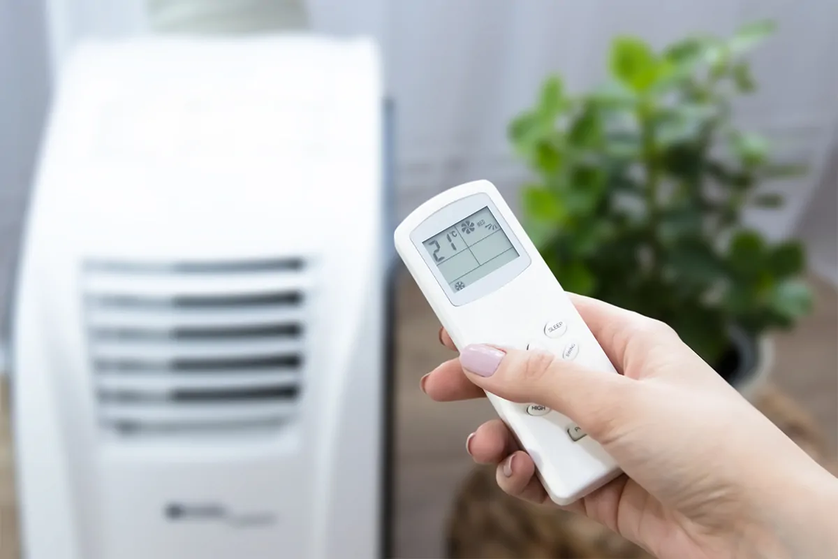 klimatyzator przenośny z pilotem