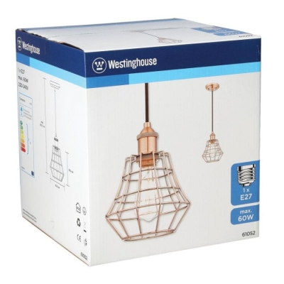 Lampa wisząca Westinghouse LOFT MIEDŹ w opakowaniu