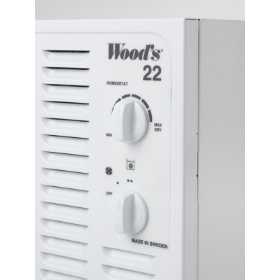 Osuszacz powietrza Woods SW22FW - panel sterowania