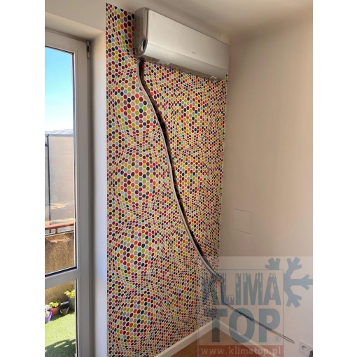 Klimatyzator ścienny Gree GWH12UB-K6 (UC12S) U-CROWN SILVER - zdjęcie z montażu KLIMATOP