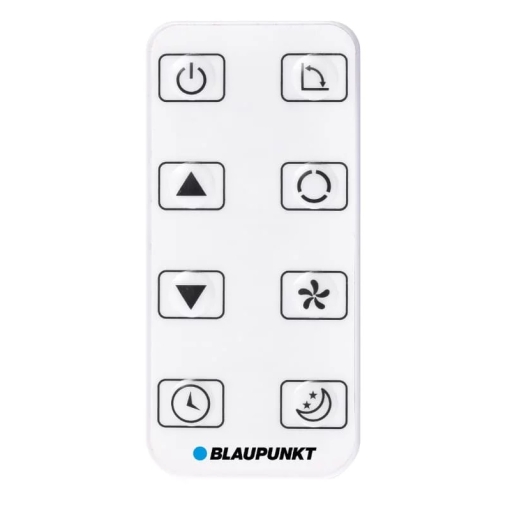 Pilot zdalnego sterowania klimatyzatora przenośnego Blaupunkt MOBY BLUE S12E