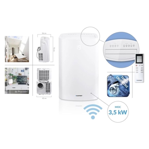 Klimatyzator przenośny Blaupunkt MOBY BLUE S12E - w pigułce