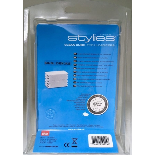 Kostka z jonami srebra Stylies CLEAN CUBE - w opakowaniu