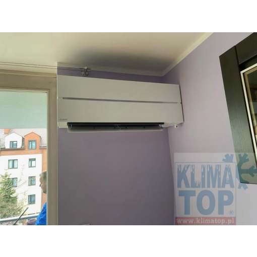 Klimatyzator ścienny Mitsubishi MSZ-LN25VG2W DIAMOND (NATURAL WHITE) - montaż KLIMATOP