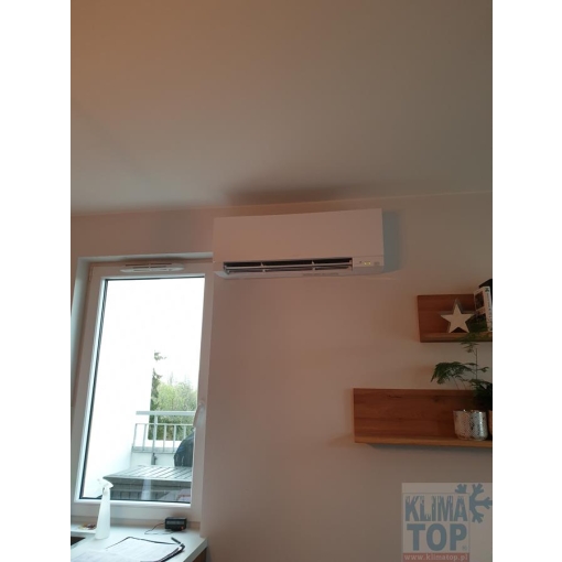 Klimatyzator ścienny Mitsubishi MSZ-EF35VGKW PREMIUM biały - zdjęcie z montażu KLIMA-TOP