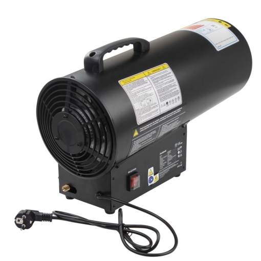 Nagrzewnica gazowa Duraterm NGDR50R - widok z tyłu