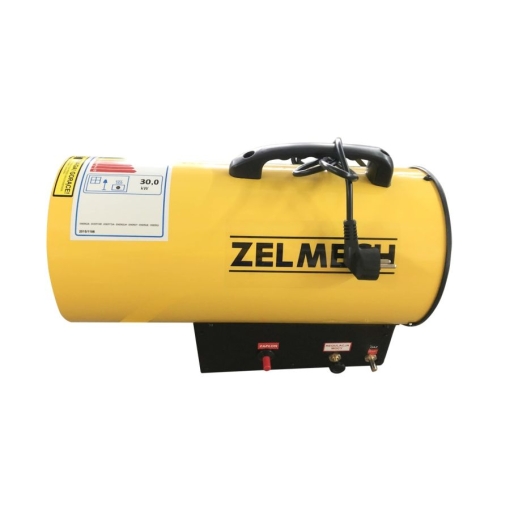 Nagrzewnica gazowa Zelmech NGZL30R - widok z boku