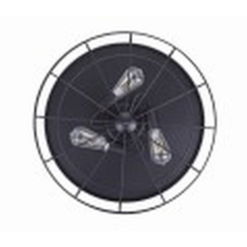 Wentylator sufitowy Fanaway INDUSTRI CZARNY - widok na żarówki