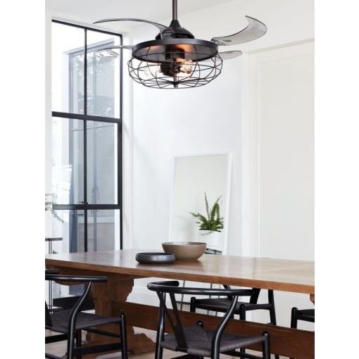 Wentylator sufitowy Fanaway INDUSTRI CZARNY - aranżacja