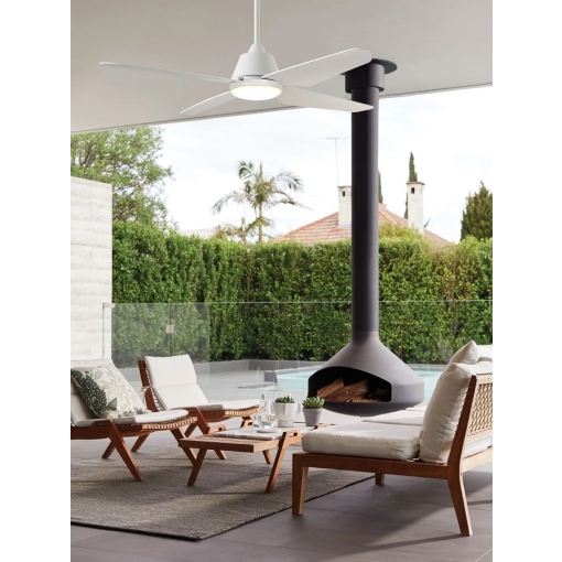 Wentylator sufitowy Lucci Air ARIA BIAŁY - aranżacja