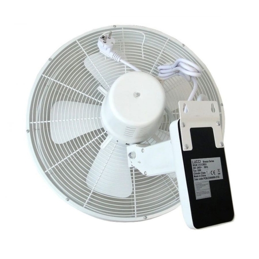Wentylator ścienny Lucci Air BREEZE BIAŁY - tabliczka znamionowa