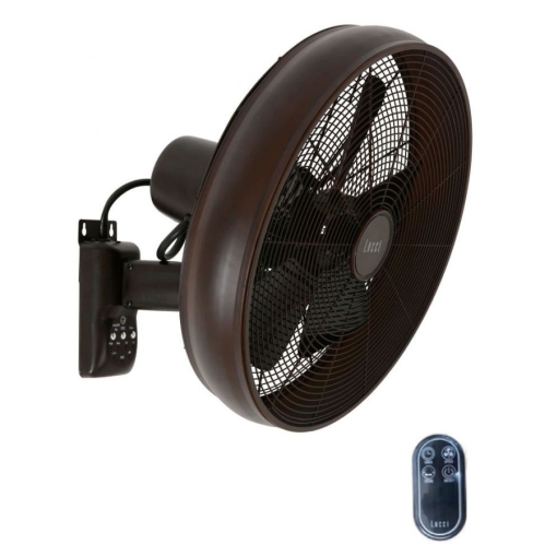Wentylator ścienny Lucci Air BREEZE CIEMNY BRĄZ z pilotem