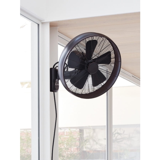 Wentylator ścienny Lucci Air BREEZE CIEMNY BRĄZ - aranżacja