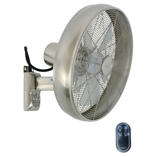 Wentylator ścienny Lucci Air BREEZE CHROM z pilotem