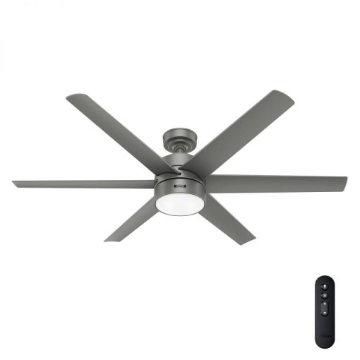 Wentylator sufitowy Hunter SOLARIA DC SREBRNY MAT