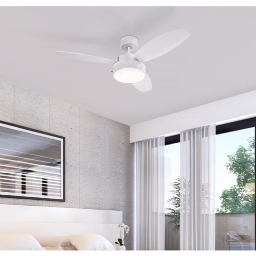 Wentylator sufitowy Westinghouse ALLOY BIAŁY - aranżacja