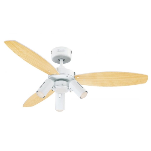 Wentylator sufitowy Westinghouse JET PLUS BIAŁY - widok drugiej strony łopatek