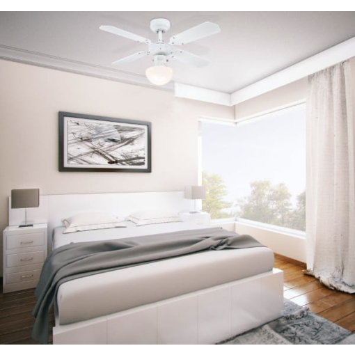 Wentylator sufitowy Westinghouse PORTLAND AMBIANCE BIAŁY - przykładowe zastosowanie