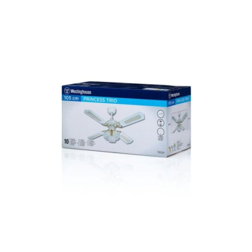 Wentylator sufitowy Westinghouse PRINCESS TRIO w opakowaniu