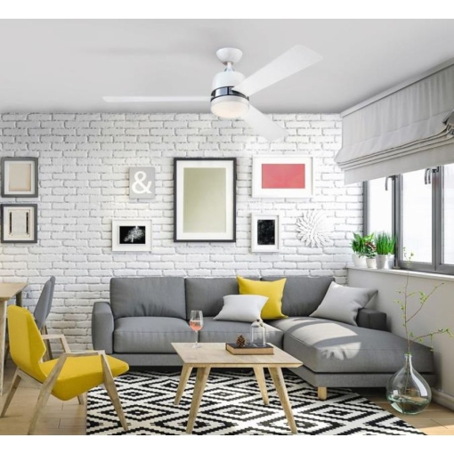 Wentylator sufitowy Westinghouse TRISTAN BIAŁY - aranżacja