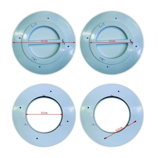Kompletny adaptor do otworu w ścianie Fral