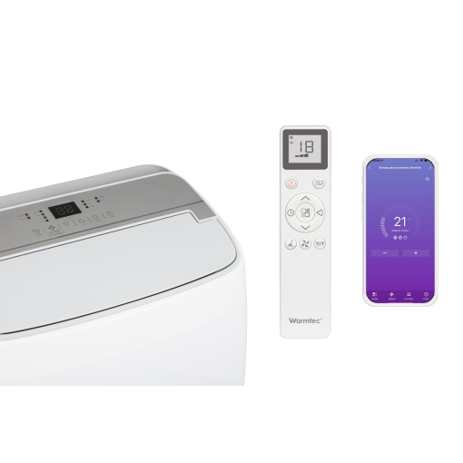 Klimatyzator przenośny Warmtec KP35W FROYA - sterowany pilotem i aplikacją