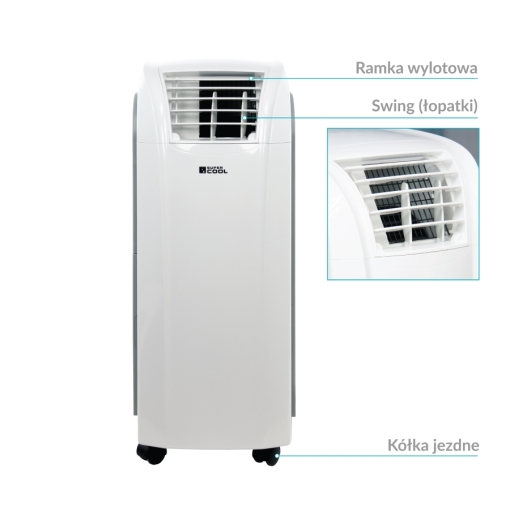 Klimatyzator przenośny Fral SUPER COOL FSC14.2 Wi-Fi Gray - zalety