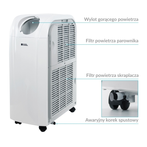 Klimatyzator przenośny Fral SUPER COOL FSC14.2 Wi-Fi Gray - zalety