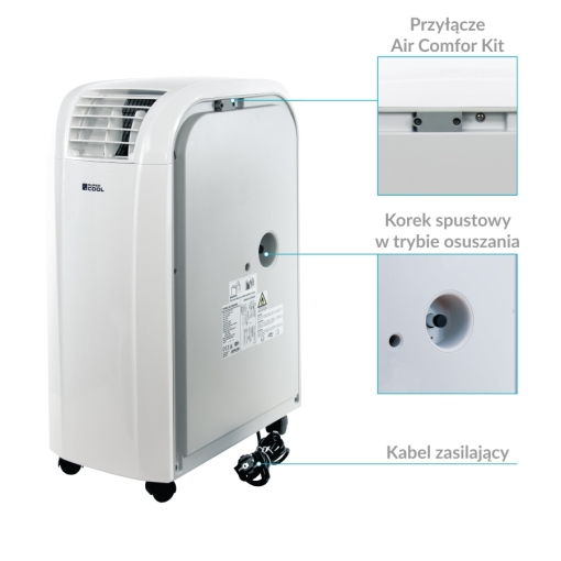 Klimatyzator przenośny Fral SUPER COOL FSC14.2 Wi-Fi Gray - zalety