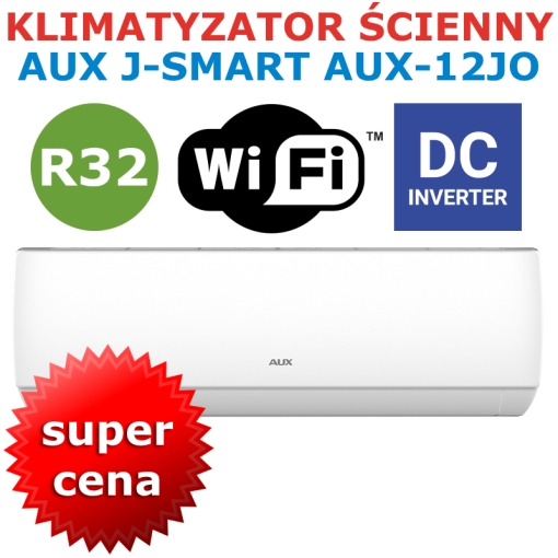 Klimatyzator ścienny AUX J-Smart AUX-12J2O - zalety