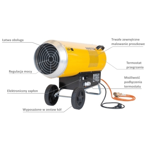 Nagrzewnica gazowa Master BLP 103 ET - zalety