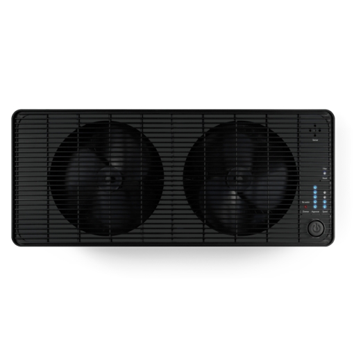 Nawilżacz powietrza ewaporacyjny Stadler Form OSKAR BIG CZARNY - widok z góry