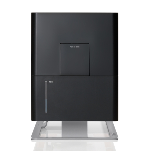 Nawilżacz powietrza ewaporacyjny Stadler Form OSKAR BIG CZARNY - widok z boku