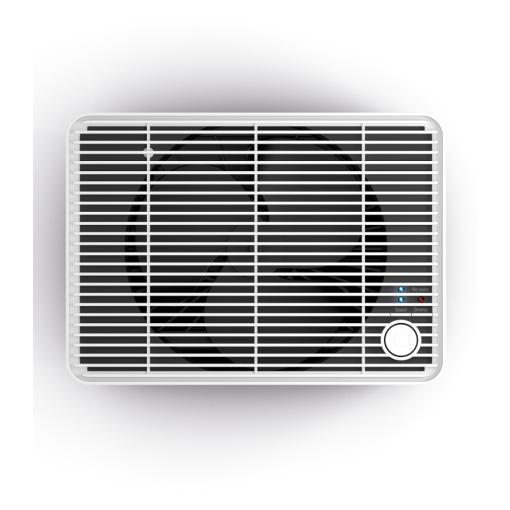 Nawilżacz powietrza ewaporacyjny Stadler Form OSKAR LITTLE biały - widok z góry