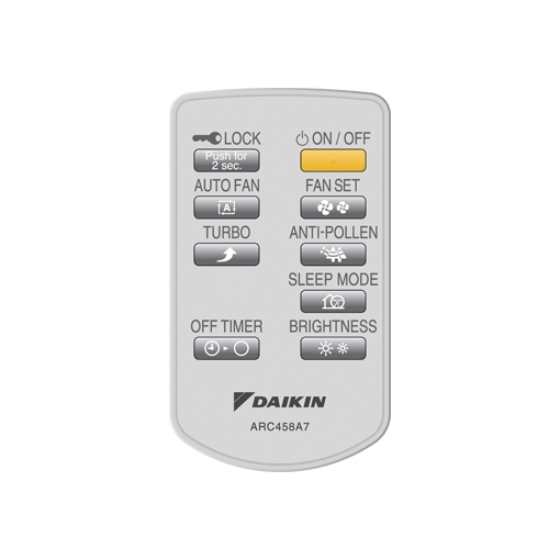Oczyszczacz powietrza Daikin MC70L - pilot zdalnego sterowania