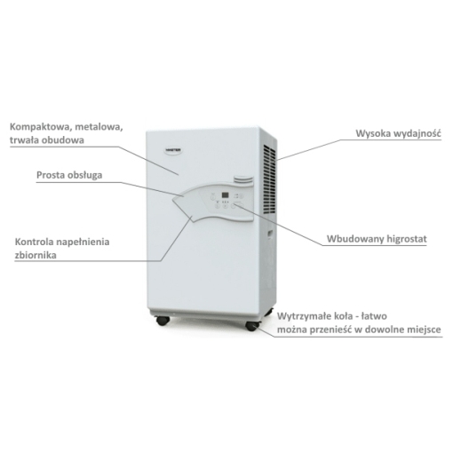 Osuszacz powietrza Master DH721P - zalety
