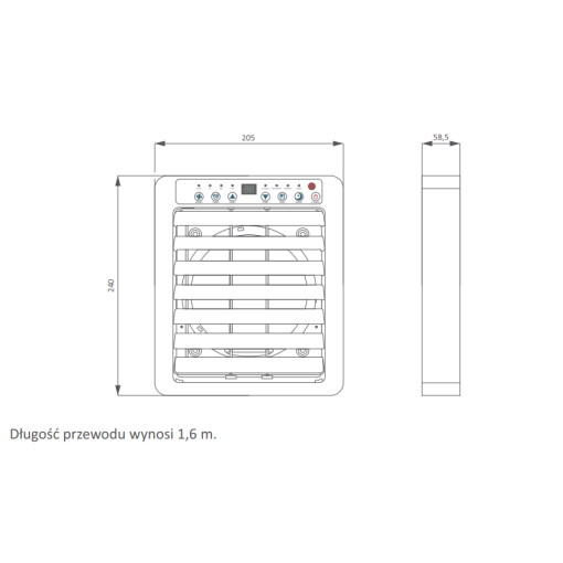 Panel sterujący ControlBox+ do klimatyzatora Warmtec