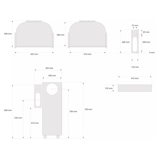 PLENUM KOMPLET kod: ACS07.PLM03 - wymiary